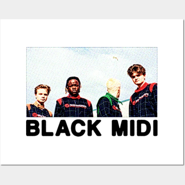 retro black midi Wall Art by SOMASHIRTS